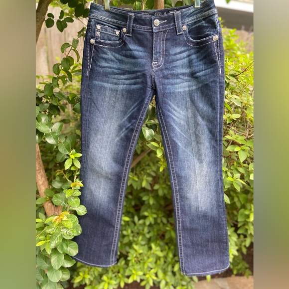***SOLD*** MISS ME Signature Boot Cut Embellished Flap Pocket Jeans Size 30 x 30 - Picture 7 of 12